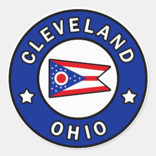 Cleveland Ohio Classic Round Sticker