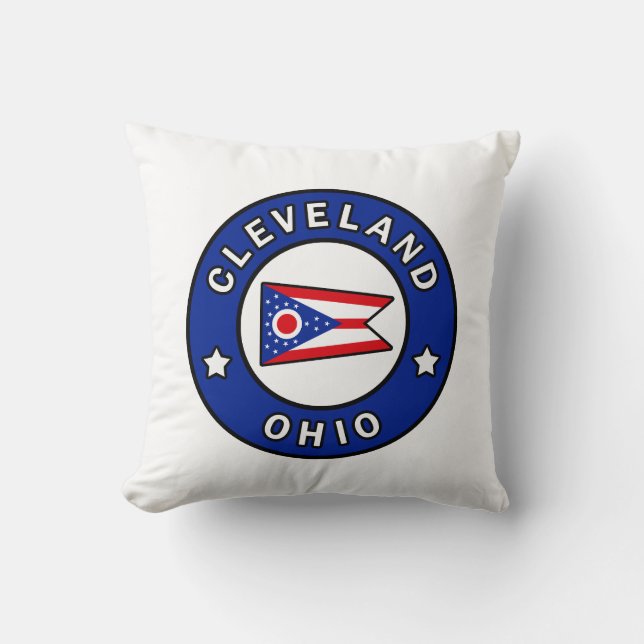 Cleveland Ohio Cushion (Front)
