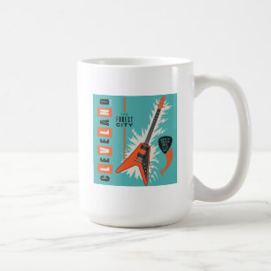 Cleveland Ohio   Electric Guitar Coffee Mug