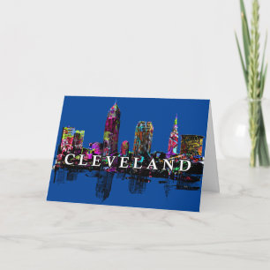 Cleveland, Ohio in graffiti Card