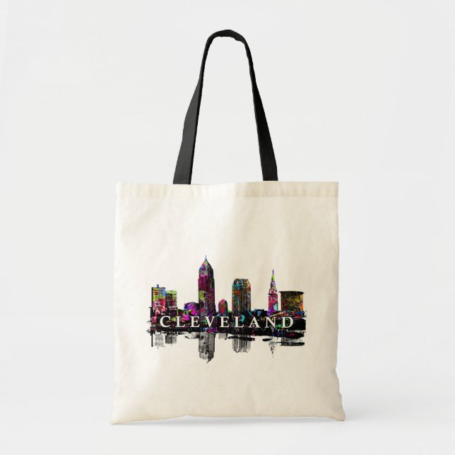 Cleveland, Ohio in graffiti Tote Bag (Front)