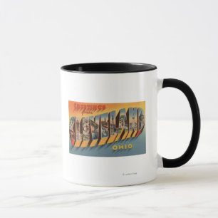 Cleveland, Ohio - Large Letter Scenes 2 Mug