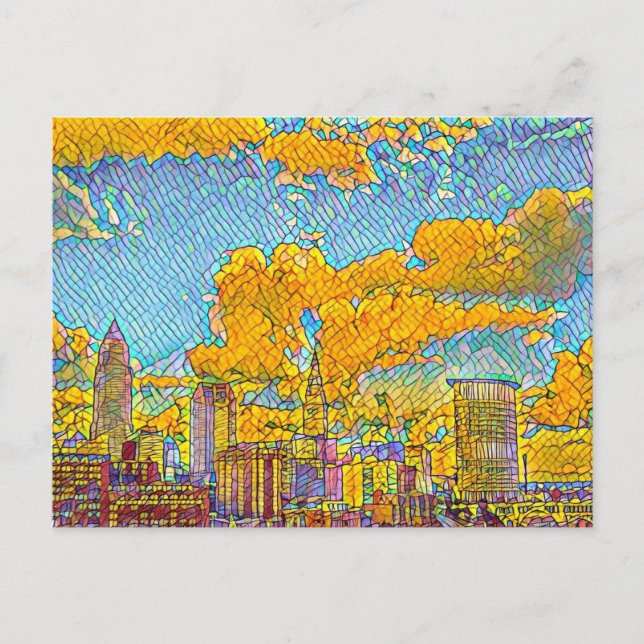 Cleveland Ohio Mosaic Postcard (Front)