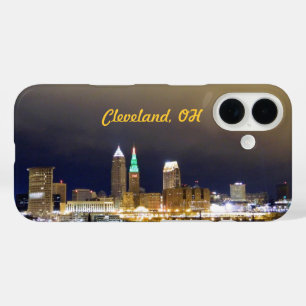 Cleveland, Ohio Night Skyline Case