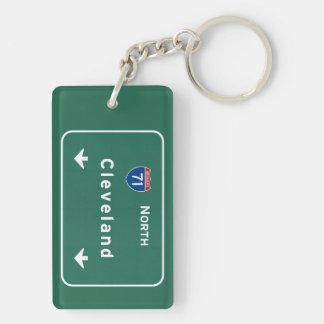 Cleveland Ohio oh Interstate Highway Freeway : Key Ring