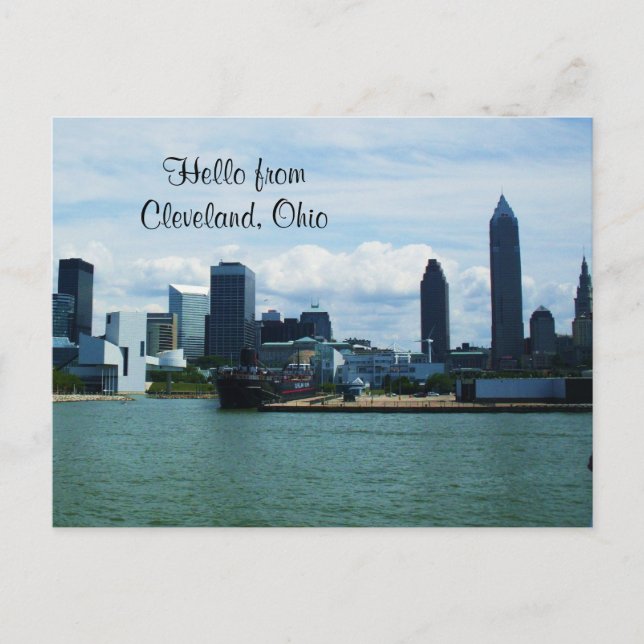 CLEVELAND, OHIO ON THE LAKE postcard (Front)