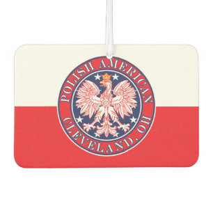 Cleveland Ohio Polish Eagle Car Air Freshener