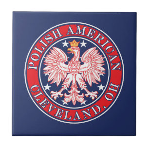 Cleveland Ohio Polish Eagle Ceramic Tile