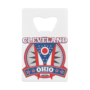 Cleveland Ohio Red White Blue Patriotic State Flag