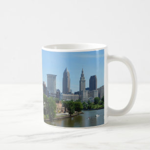 Cleveland Ohio River Skyline Mug