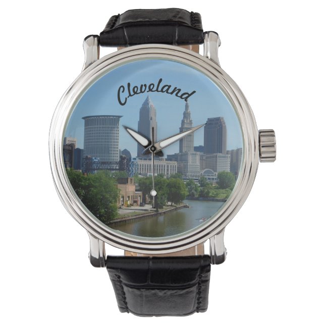 Cleveland, Ohio River Skyline Watch (Front)
