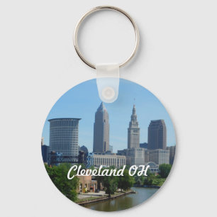 Cleveland, Ohio River View Keychain