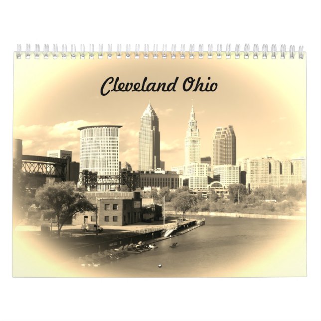 Cleveland Ohio Sepia Calendar (Cover)
