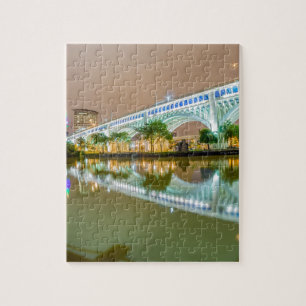 cleveland ohio sity skyline of downtown jigsaw puzzle