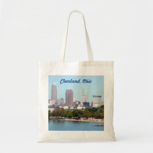 Cleveland Ohio Skyline (Edgewater) View Tote Bag