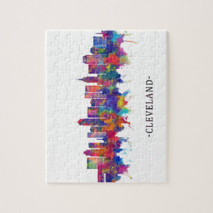 Cleveland Ohio Skyline Jigsaw Puzzle