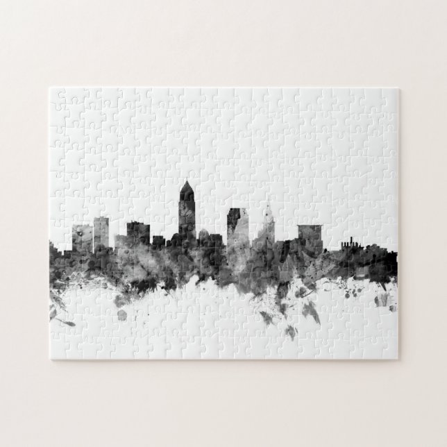 Cleveland Ohio Skyline Jigsaw Puzzle (Horizontal)