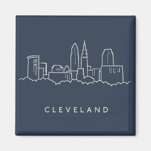 Cleveland Ohio Skyline Magnet