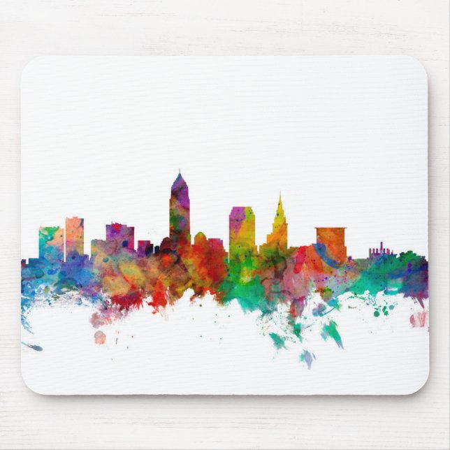 Cleveland Ohio Skyline Mouse Pad (Front)