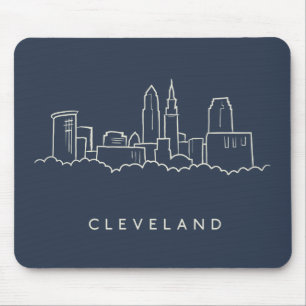 Cleveland Ohio Skyline Mouse Pad