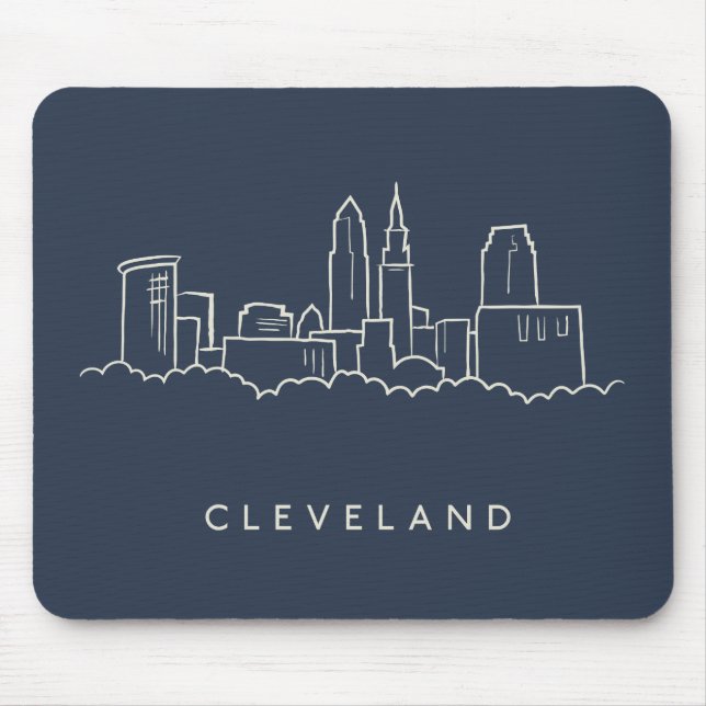 Cleveland Ohio Skyline Mouse Pad (Front)