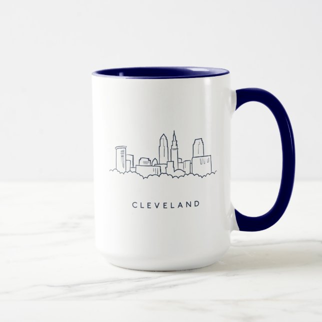 Cleveland Ohio Skyline Mug (Right)
