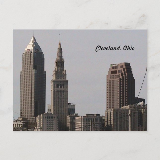 Cleveland Ohio Skyline Postcard (Front)