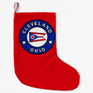 Cleveland Ohio Small Christmas Stocking