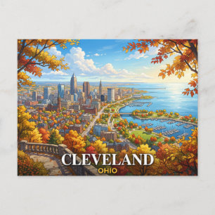 Cleveland Ohio Travel Postcard