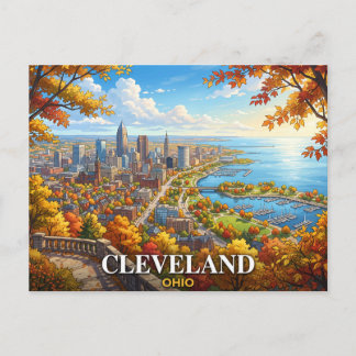 Cleveland Ohio Travel Postcard