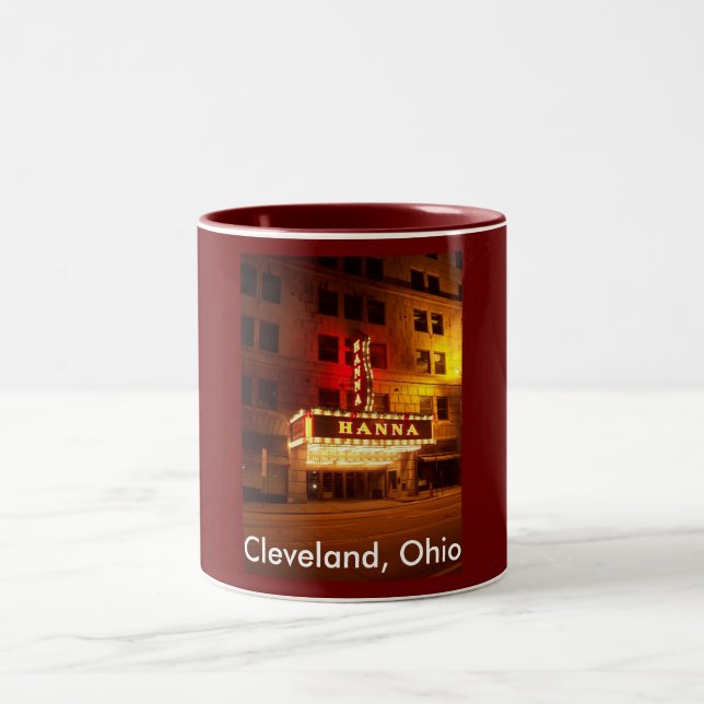 Cleveland, Ohio Two-Tone Coffee Mug (Center)