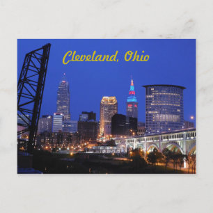 Cleveland, Ohio West Side Skyline Postcard