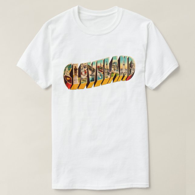 Cleveland Retro T-Shirt (Design Front)