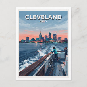 Cleveland skyline viewed from Lake Erie Ohio Gift Postcard
