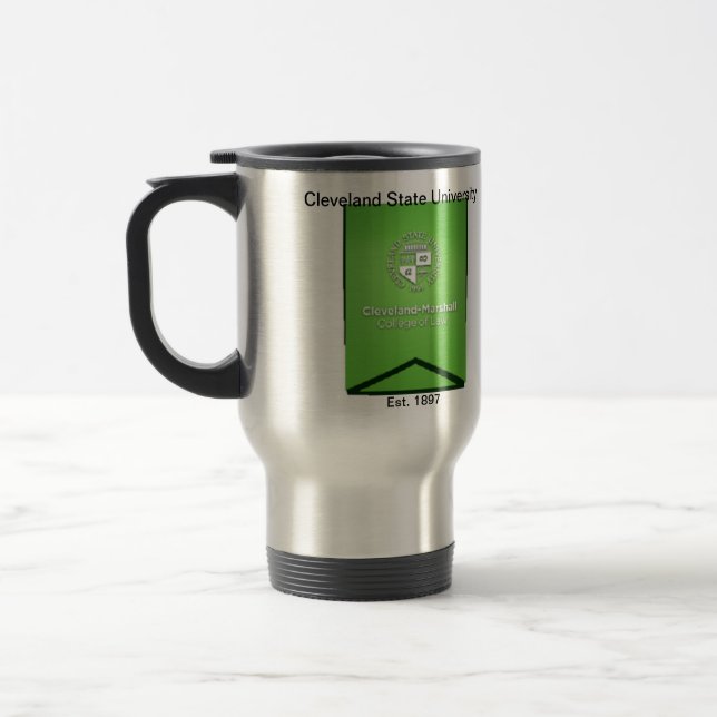 Cleveland State University Law Stainless Travel Mu Travel Mug (Left)