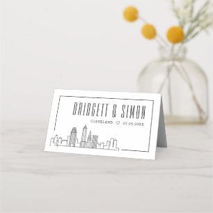 Cleveland Wedding Place Table Name Cards