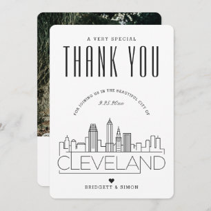 Cleveland Wedding   Thank You + Photo Card