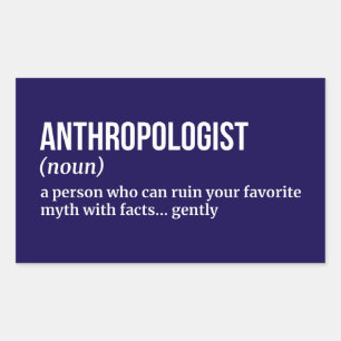 Clever Anthropologist Definition Sticker