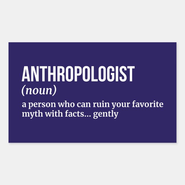 Clever Anthropologist Definition Sticker (Front)