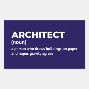 Clever Architect Definition Sticker