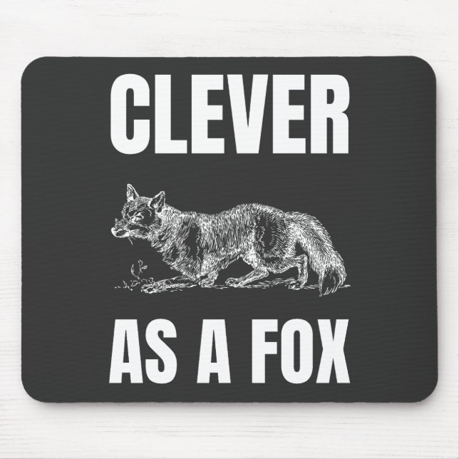 Clever as a Fox Mouse Pad (Front)