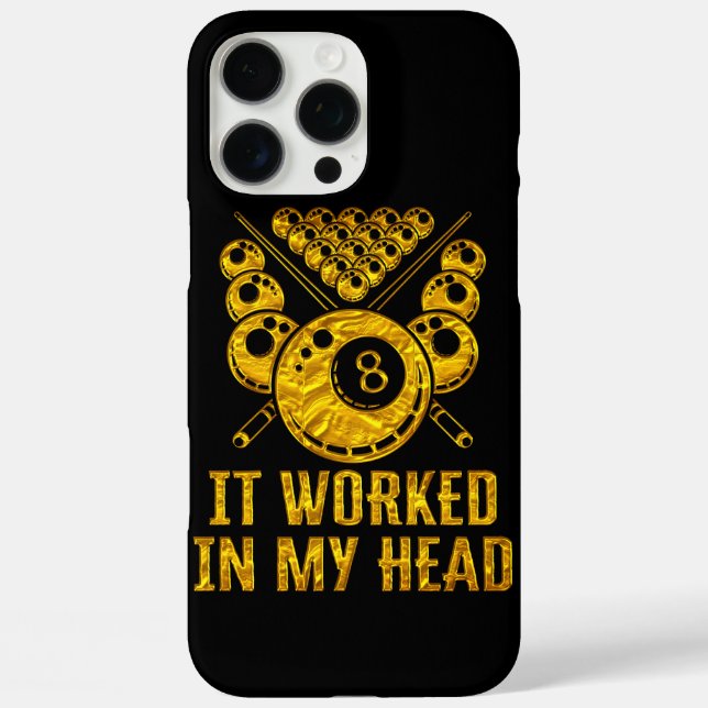 Clever Billiards Saying About Mental Strategy Case-Mate iPhone Case (Back)