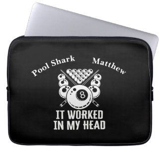 Clever Billiards Saying About Mental Strategy Laptop Sleeve