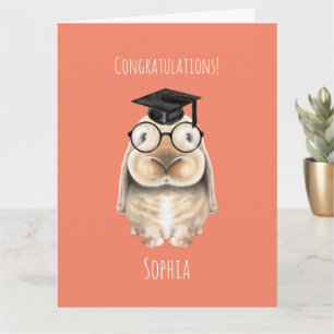 Clever Bunny Personalized Graduation Card