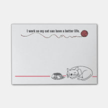 Clever Cat Humour Post-it Notes