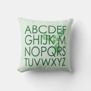 Clever Christmas Noel (No L) Funny Green Alphabet Cushion