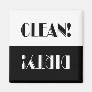 Clever Clean or Dirty Dishwasher Magnet