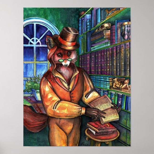 Clever Fox by Portia St. Luke Poster (Front)