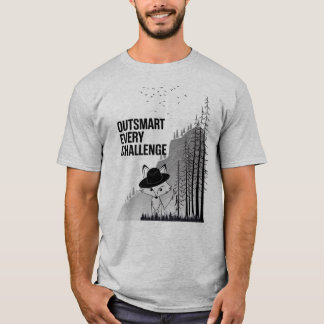 Clever Fox Motivational Design T-Shirt