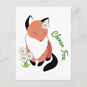 Clever Fox Postcard